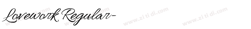 Lovework Regular字体转换